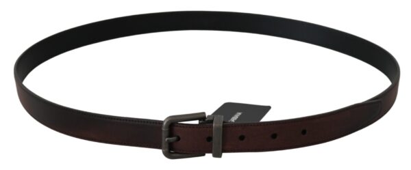 Dolce & Gabbana Elegant Leather Belt in Classic Brown - Image 3