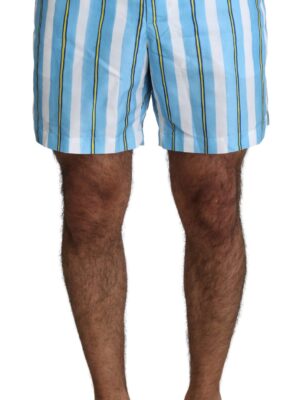 Dolce & Gabbana Striped Elegance Swim Shorts