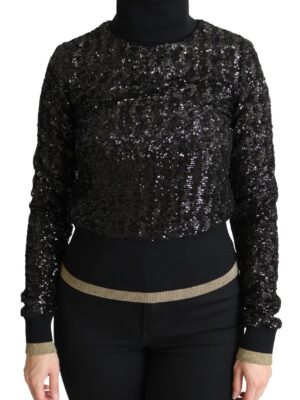 Dolce & Gabbana Elegant Sequined Turtleneck Sweater
