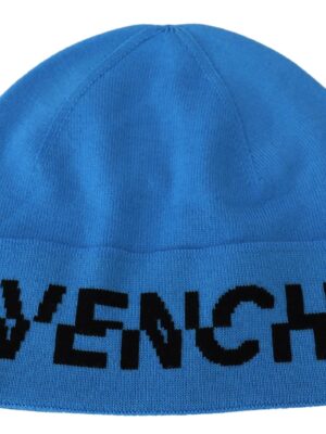 Givenchy Chic Woolen Beanie with Signature Black Logo