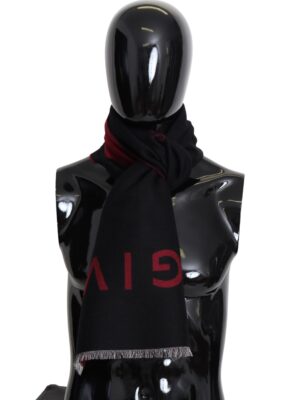 Givenchy Elegant Unisex Wool Silk Blend Scarf