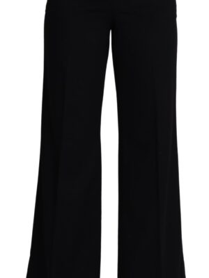 Dolce & Gabbana Elegant Cashmere Wide Leg Trousers