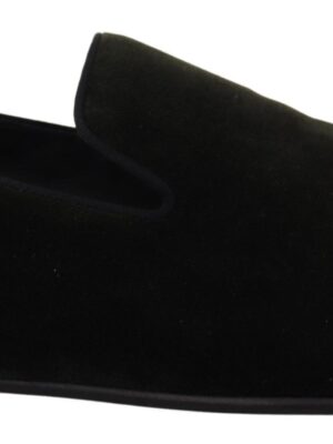 Dolce & Gabbana Elegant Green Velvet Loafers