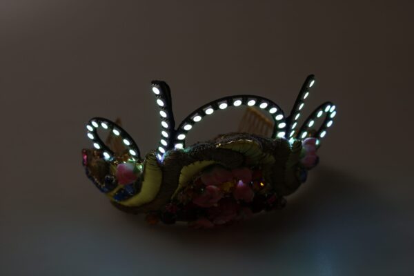 Dolce & Gabbana Stunning Crystal Diadem Tiara - Gold Multicolor - Image 6