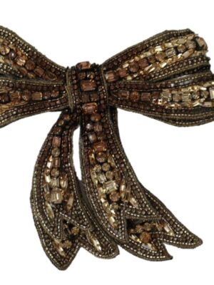 Dolce & Gabbana Elegant Silk Rhinestone Bow Tie