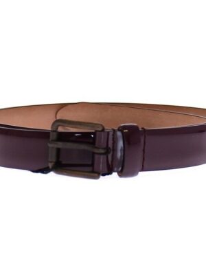 Dolce & Gabbana Elegant Purple Leather Belt