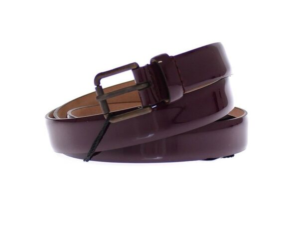 Dolce & Gabbana Elegant Purple Leather Belt - Image 4
