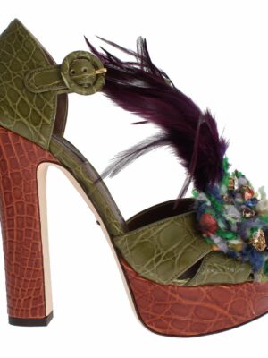 Dolce & Gabbana Crystal Enchanted Ankle Strap Sandals