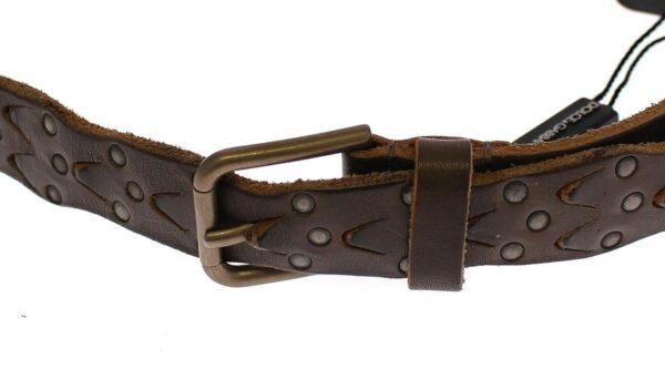 Dolce & Gabbana Elegant Leather-Cotton Fusion Men's Belt - Image 3
