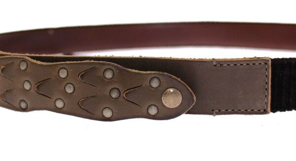 Dolce & Gabbana Elegant Leather-Cotton Fusion Men's Belt - Image 4