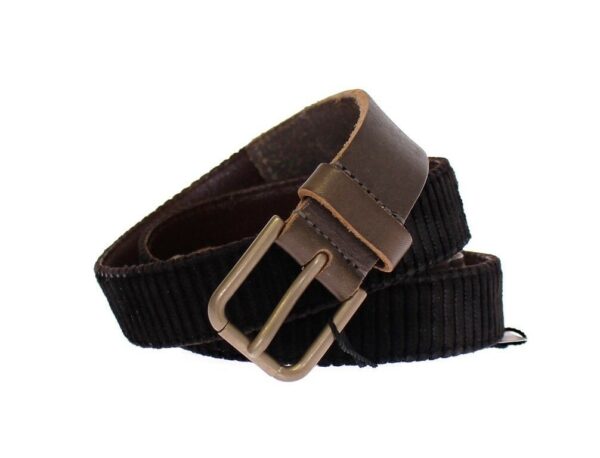 Dolce & Gabbana Elegant Leather-Cotton Fusion Men's Belt - Image 5