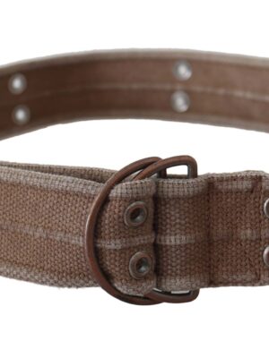 Dolce & Gabbana Chic Beige Leather Adjustable Belt