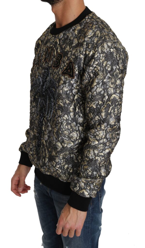 Dolce & Gabbana Samba Jacquard Palm Crewneck Sweater - Image 2