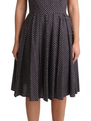 Dolce & Gabbana Elegant Floral A-Line Sleeveless Dress