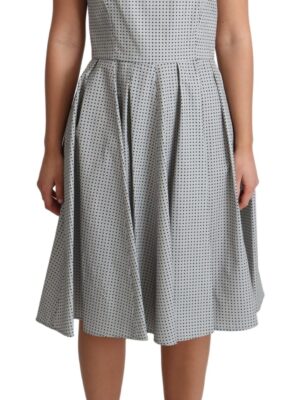 Dolce & Gabbana Chic Polka Dotted Sleeveless A-Line Dress