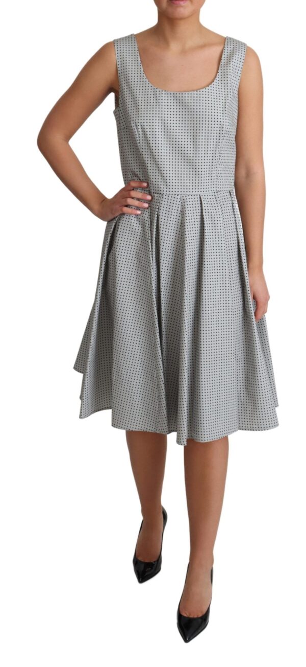 Dolce & Gabbana Chic Polka Dotted Sleeveless A-Line Dress - Image 2