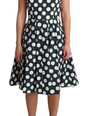 Dolce & Gabbana Chic Polka Dot A-line Sleeveless Dress