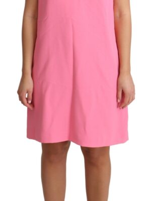 Dolce & Gabbana Elegant Pink Shift Knee Length Dress
