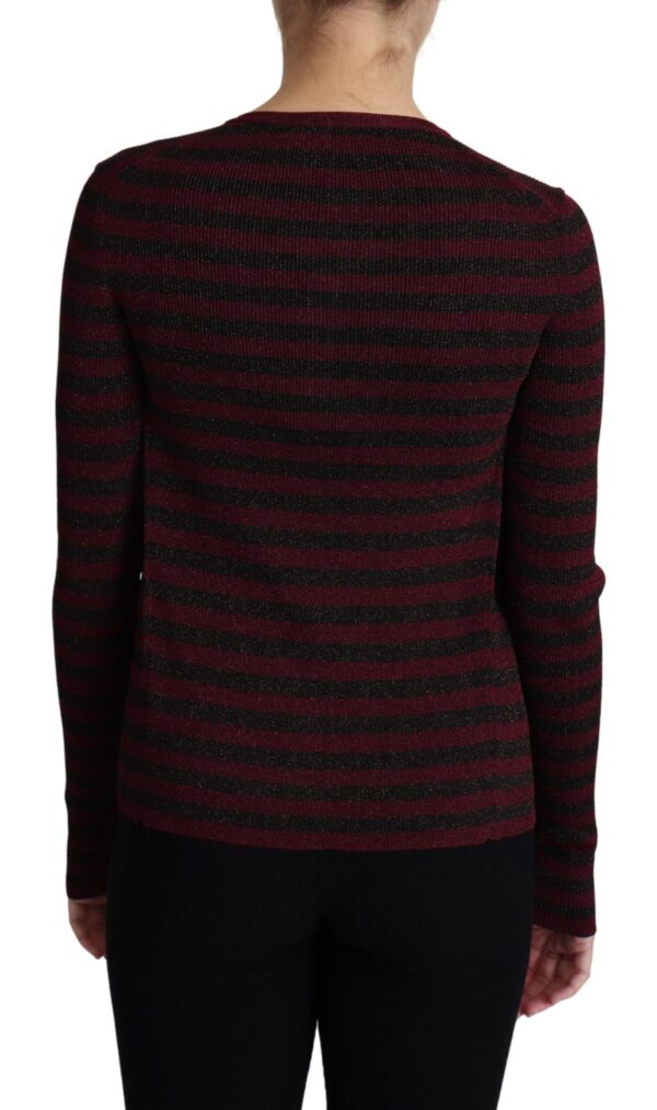 Dolce & Gabbana Elegant Striped Viscose Cardigan - Image 4