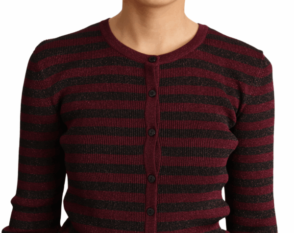Dolce & Gabbana Elegant Striped Viscose Cardigan - Image 8
