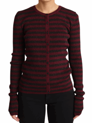 Dolce & Gabbana Elegant Striped Viscose Cardigan