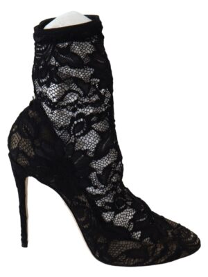 Dolce & Gabbana Black Lace Taormina Pumps Elegance Unleashed