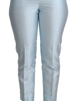 Dolce & Gabbana Elegant High-Waisted Silk Trousers