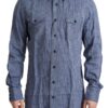 Dolce & Gabbana Elegant Striped Linen Button-Down Shirt