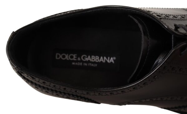 Dolce & Gabbana Elegant Wingtip Derby Oxford Shoes - Image 6