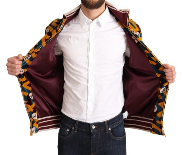 Dolce & Gabbana Elegant Multicolor Zip Sweater - Image 5
