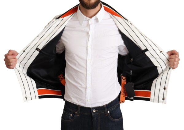 Dolce & Gabbana Regal Lion Bomber Jacket in White - Image 5