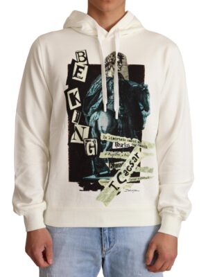 Dolce & Gabbana Regal King Motif Hooded Pullover Sweater