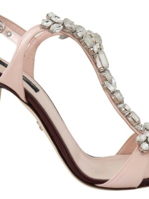 Dolce & Gabbana Crystal-Embellished Stiletto Sandals