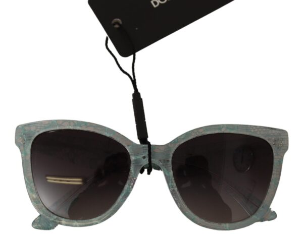 Dolce & Gabbana Sicilian Lace Crystal Acetate Sunglasses - Image 5