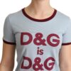 Dolce & Gabbana Elegant Blue Crewneck Cotton Tee - Image 4