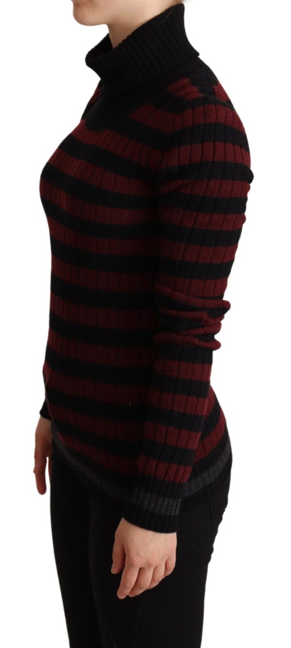 Dolce & Gabbana Chic Striped Wool-Cashmere Sweater - Image 2