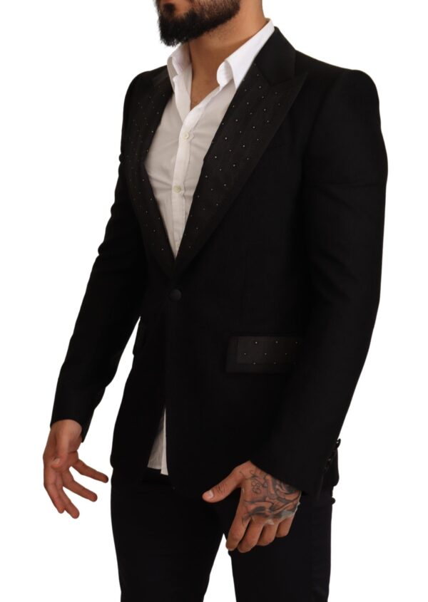 Dolce & Gabbana Elegant Slim Fit Black Blazer Jacket - Image 2
