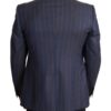 Dolce & Gabbana Elegant Slim Fit Blue Striped Wool Blazer - Image 3