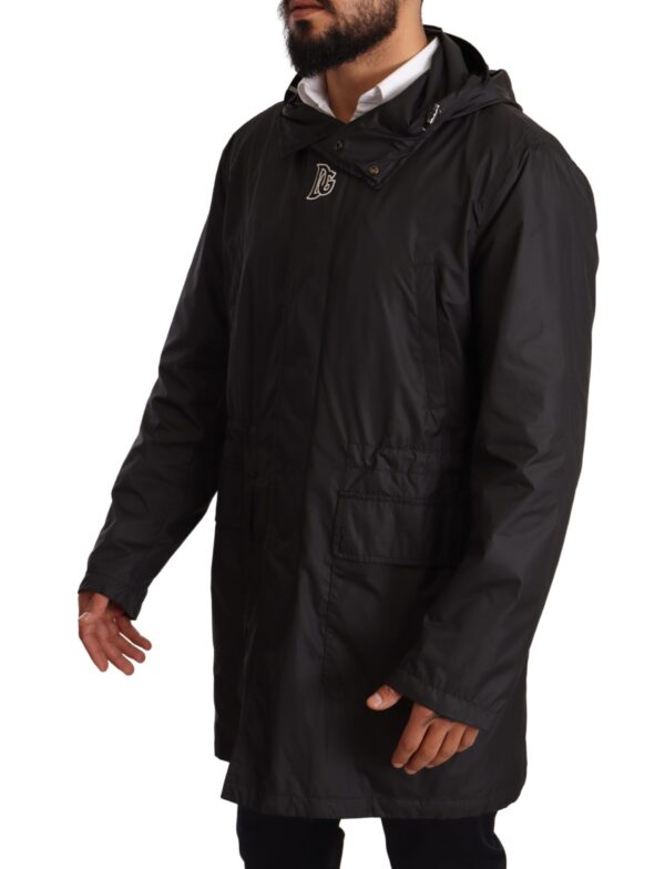 Dolce & Gabbana Elegant Black Hooded Blouson Jacket - Image 2