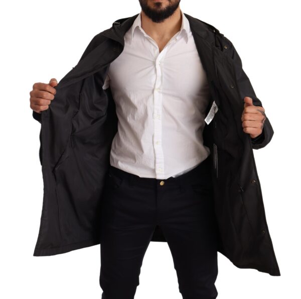Dolce & Gabbana Elegant Black Hooded Blouson Jacket - Image 8