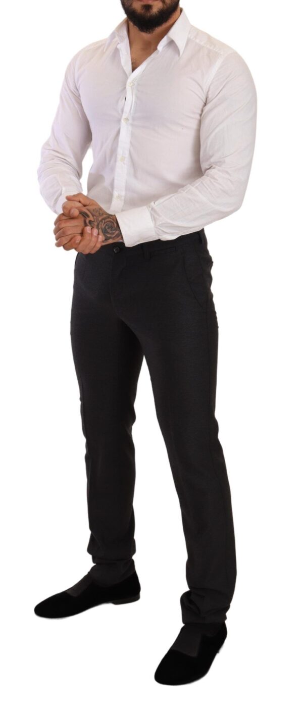 Dolce & Gabbana Elegant Gray Martini Wool Suit - Image 4