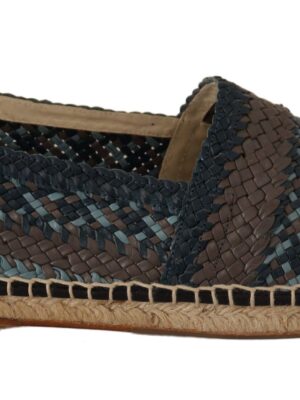 Dolce & Gabbana Elegant Woven Leather Espadrilles