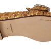 Dolce & Gabbana Elegant Gold Sequin Crystal Flats - Image 3