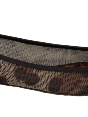 Dolce & Gabbana Elegant Leopard Print Flat Loafers