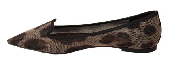 Dolce & Gabbana Elegant Leopard Print Flat Loafers - Image 2