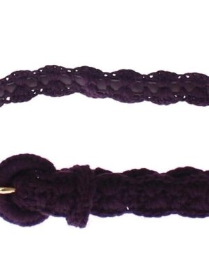 Dolce & Gabbana Elegant Purple Cotton Designer Belt