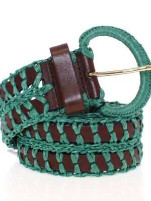 Dolce & Gabbana Enchanting Corset-Style Woven Raffia Belt