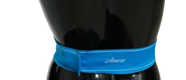 Dolce & Gabbana Elegant Bow Snap Blue Waist Belt - Image 4