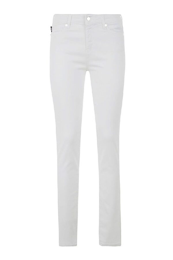 Love Moschino White Cotton Women's Jean