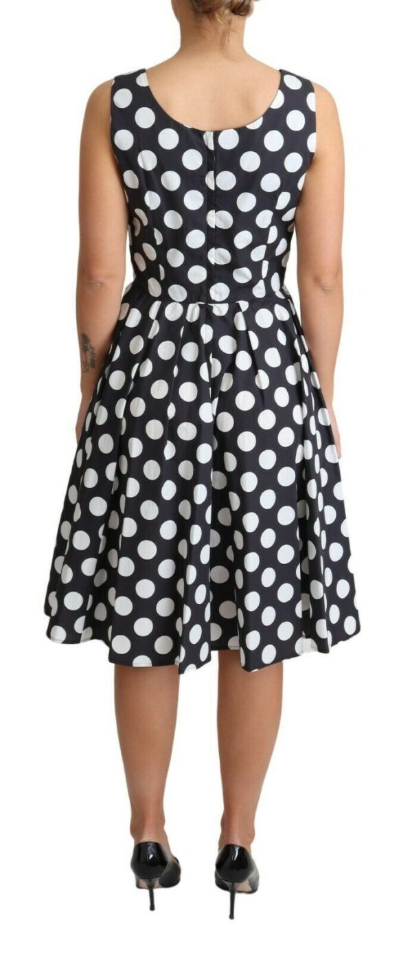 Dolce & Gabbana Polka Dot Sleeveless A-Line Dress - Image 4